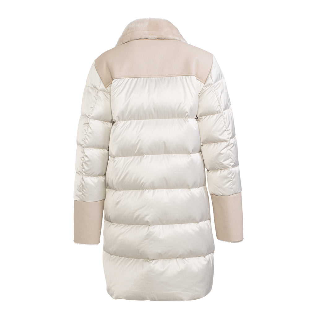 ALMA Shearling Down Puffer Coat