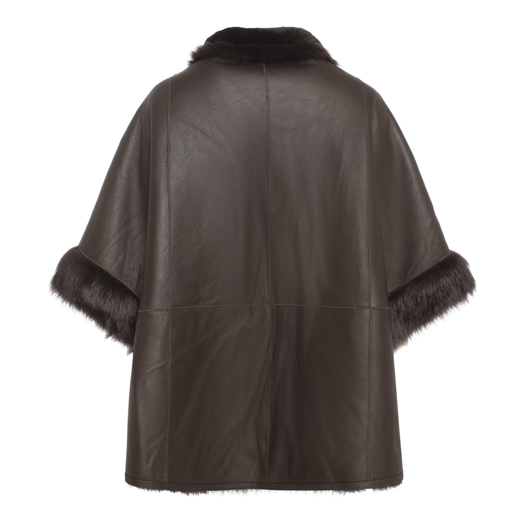 Mika Shearling cape