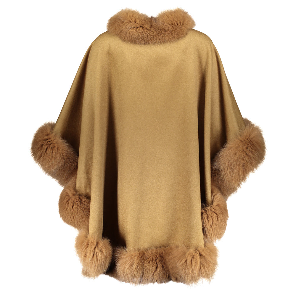 HALEY Cashmere cape with pockets