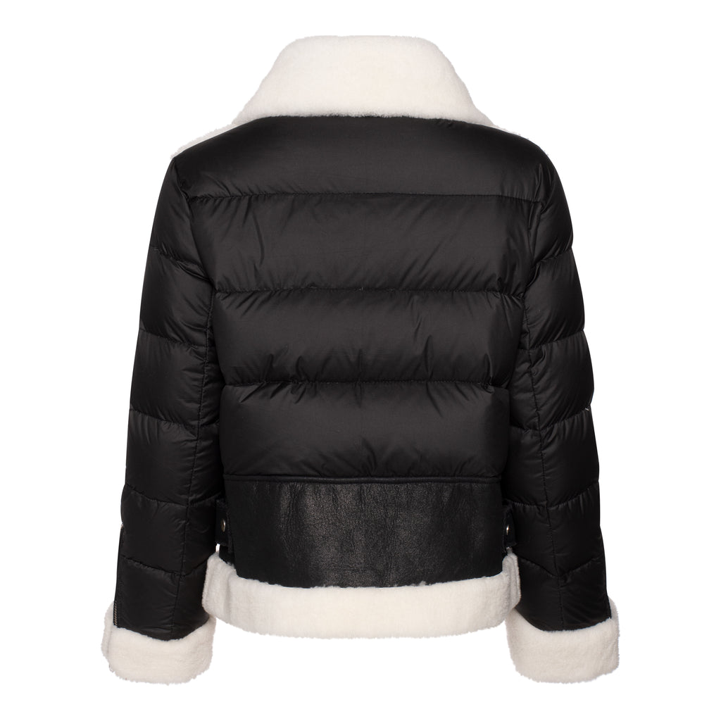 Samara Shearling Bomber Down Puffer Jacket