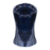 FIONA Sculpted hooded fox fur vest