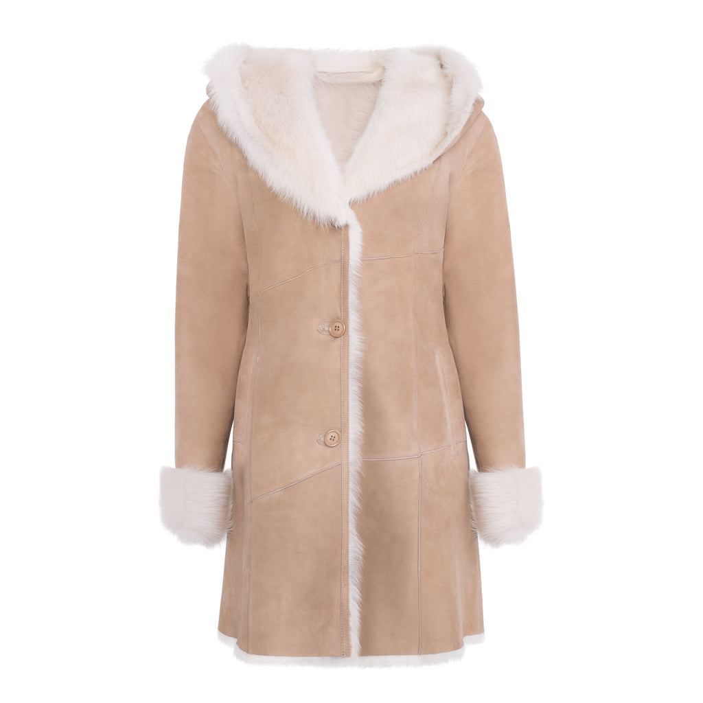 CODY Toscana Shearling Hooded Jacket