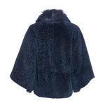 Karly - Shearling and Toscana cape