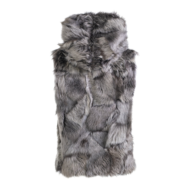 FIONA2 toscana hooded shearling vest