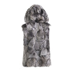 FIONA2 toscana hooded shearling vest