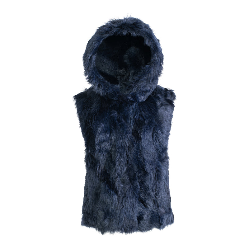 FIONA2 toscana hooded shearling vest