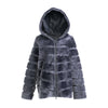 CASEY Shearling fur Reversible hooded jacket