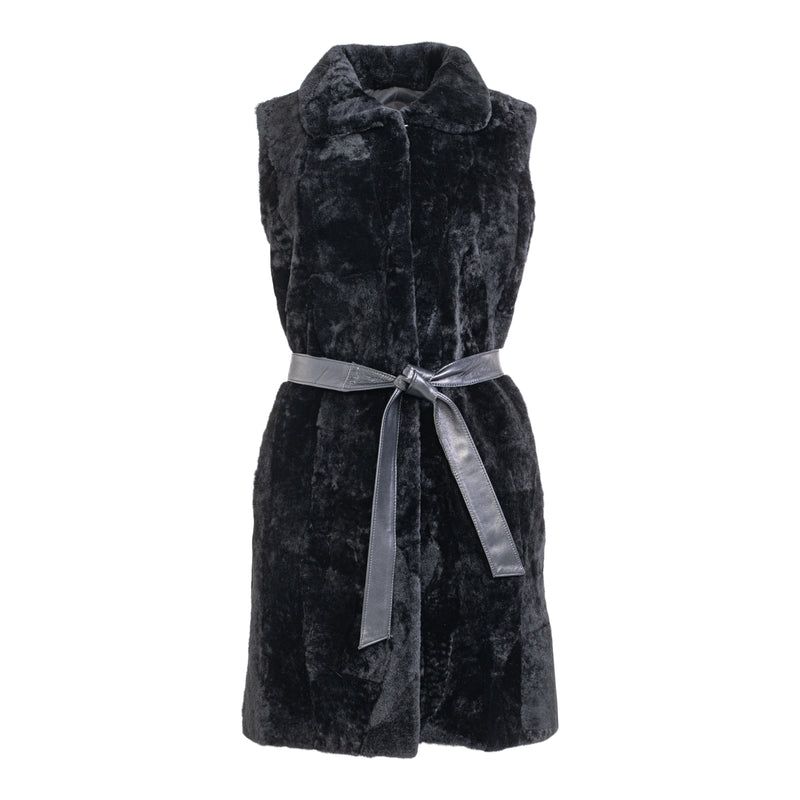 Riny Shearling long vest