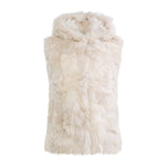 FIONA2 toscana hooded shearling vest