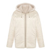 CASEY Shearling fur Reversible hooded jacket