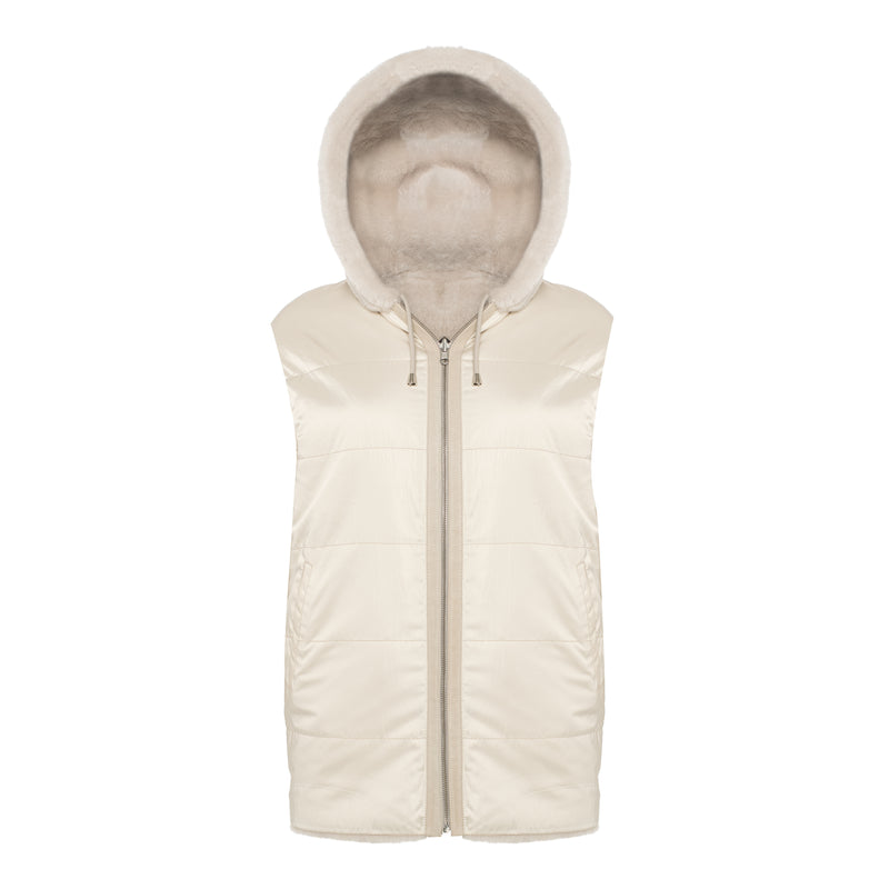 MIARA Reversible Shearling Vest