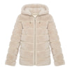 CASEY Shearling fur Reversible hooded jacket