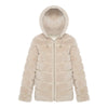 CASEY Shearling fur Reversible hooded jacket