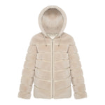 CASEY Shearling fur Reversible hooded jacket
