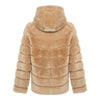 CASEY Shearling fur Reversible hooded jacket