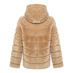 CASEY Shearling fur Reversible hooded jacket
