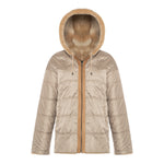 CASEY Shearling fur Reversible hooded jacket