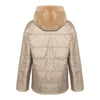 CASEY Shearling fur Reversible hooded jacket
