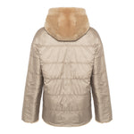 CASEY Shearling fur Reversible hooded jacket