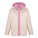 CASEY Shearling fur Reversible hooded jacket