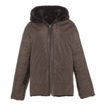 CASEY Shearling fur Reversible hooded jacket
