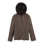 CASEY Shearling fur Reversible hooded jacket