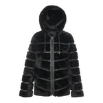 CASEY Shearling fur Reversible hooded jacket