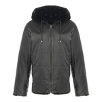 CASEY Shearling fur Reversible hooded jacket
