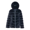 CASEY Shearling fur Reversible hooded jacket