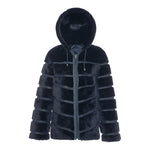 CASEY Shearling fur Reversible hooded jacket