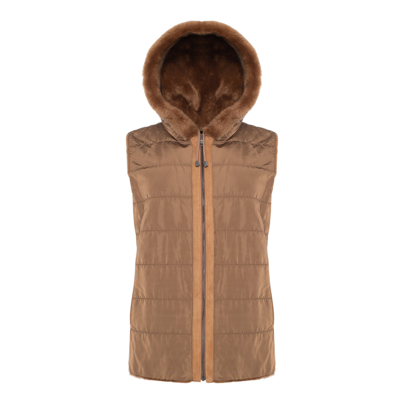 MIARA Reversible Shearling Vest