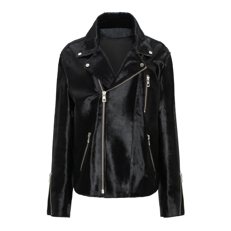 Houston Men Calf Leather Moto Jacket