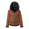 AMELIA Aviator Hooded Shearling Jacket