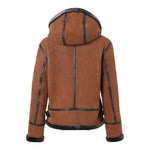 AMELIA Aviator Hooded Shearling Jacket