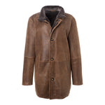 ADAM Men Classic Manteau de voiture en mouton mérinos