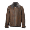 LEVY Men Shearling Sheepskin Moto Jacket