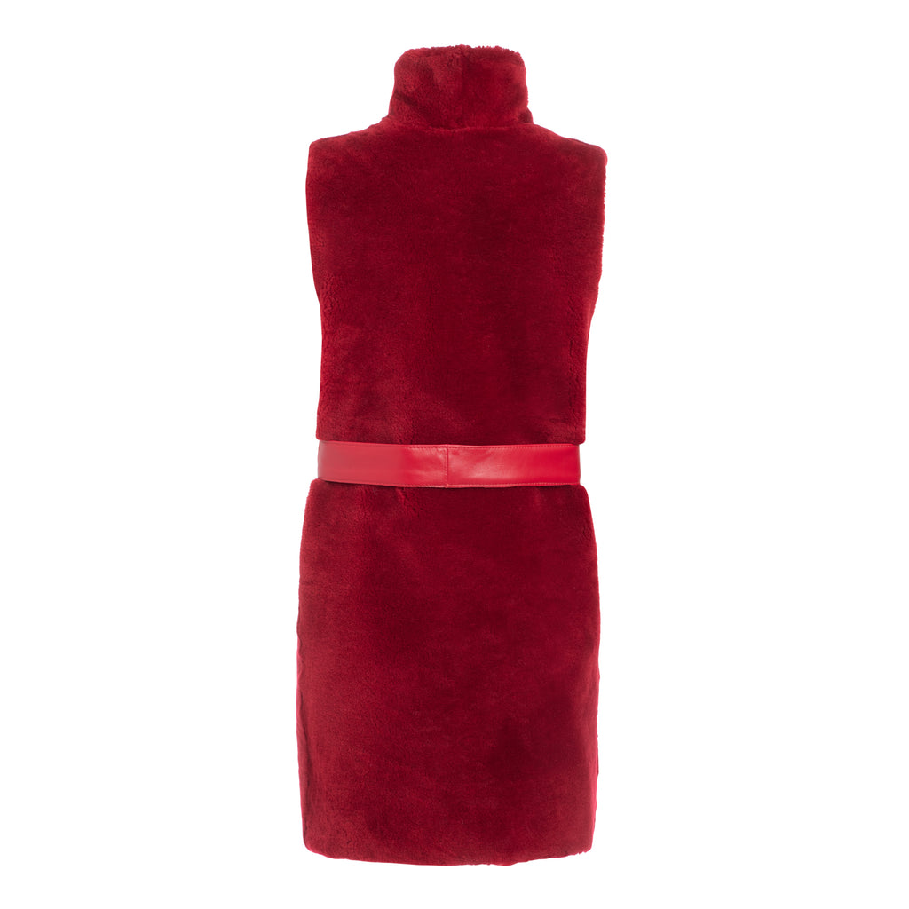 Riny Shearling long vest
