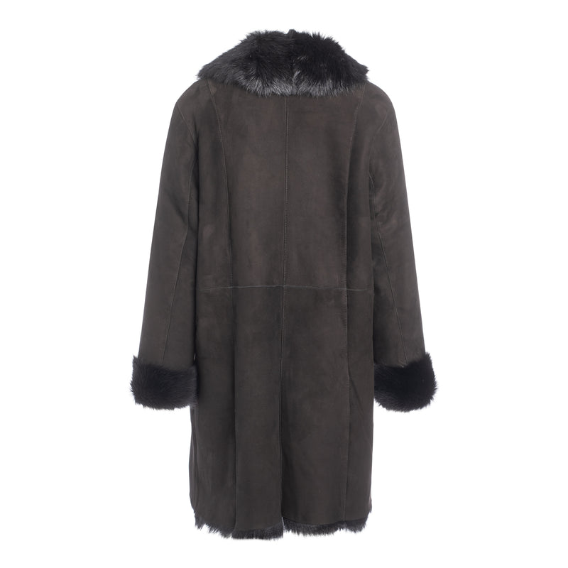 Debra Toscana Shearling Coat 36"