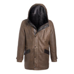 DENVER Men Hooded Shearling Coat
