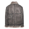 LEVY Men Shearling Sheepskin Moto Jacket