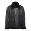LEVY Men Shearling Sheepskin Moto Jacket