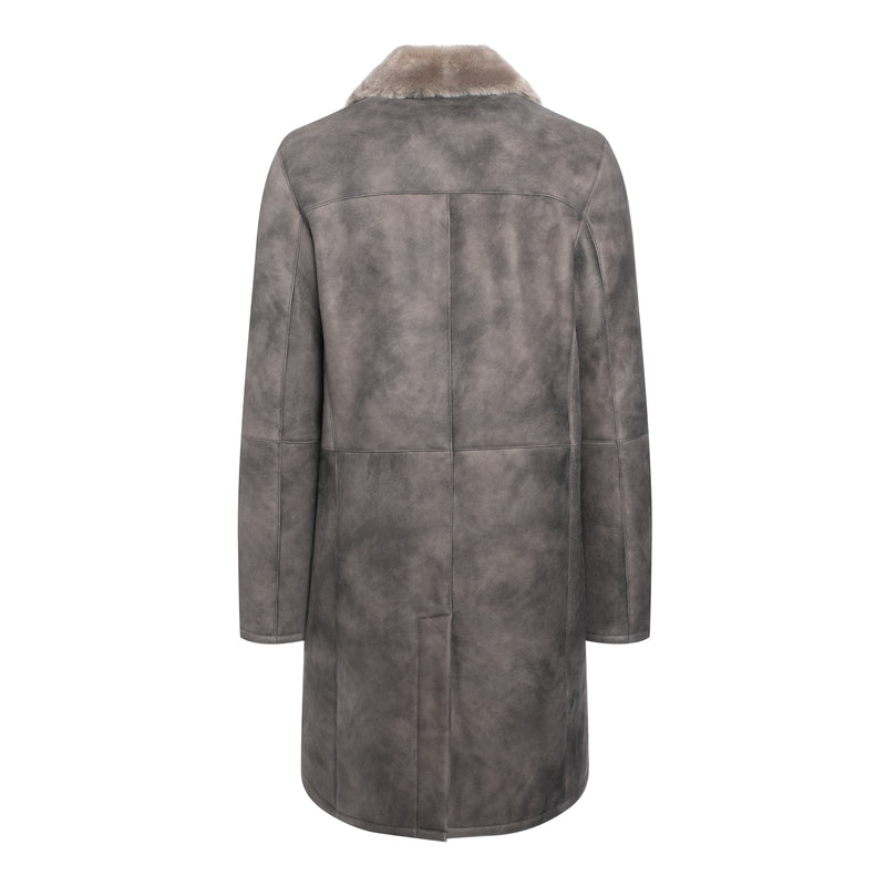 SAMMY Men Merino Shearling Trench Coat