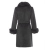 Zina Cashmere Fur Trim Coat