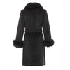 Zina Cashmere Fur Trim Coat