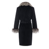 Zina Cashmere Fur Trim Coat
