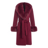 Zina Cashmere Fur Trim Coat