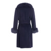 Zina Cashmere Fur Trim Coat