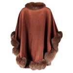 HALEY Cashmere cape with pockets