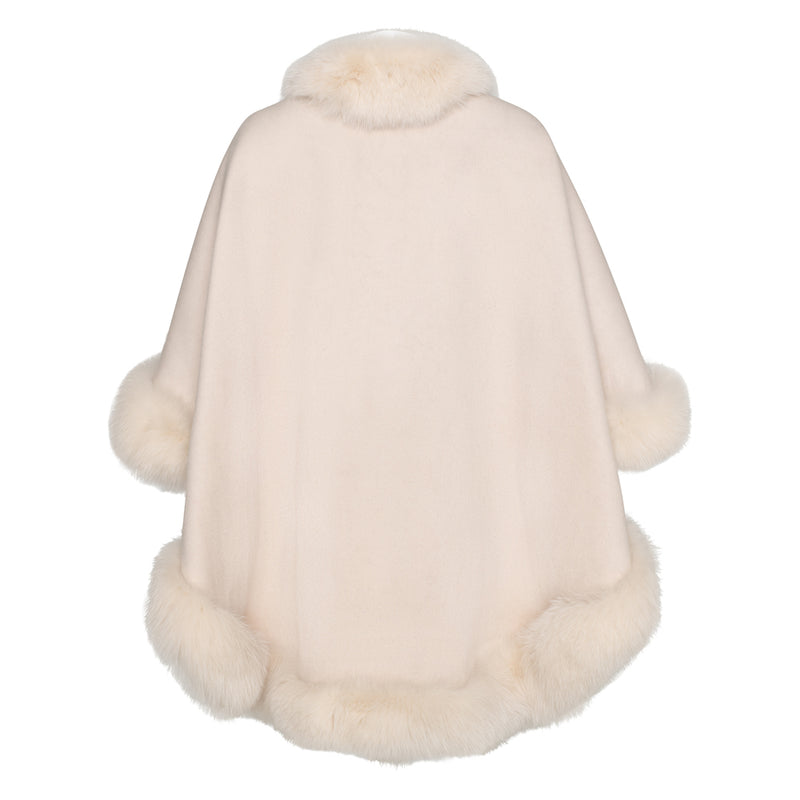 HALEY Cashmere cape with pockets