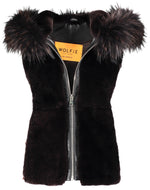 AMANDA Calf Leather Vest